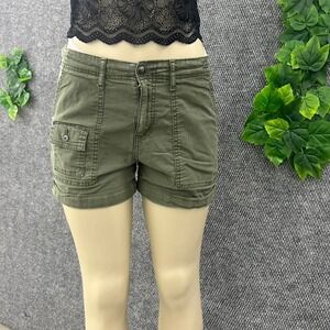 Time and Tru Olive Green Utility Cargo Shorts